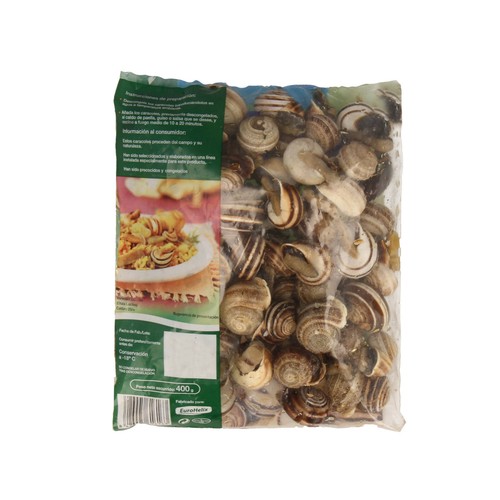 EUROHELIX Caracoles precocidos y ultracongelados 400 g.