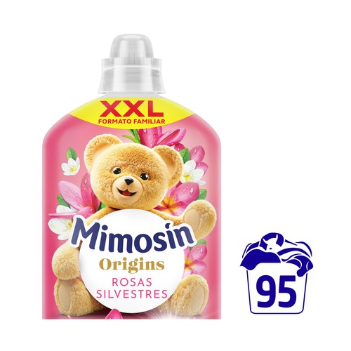 MIMOSIN Origins Suavizante concentrado con aroma a rosas silvestres 1710 ml, 95 lavados.