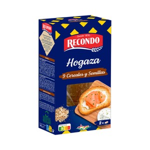 Imagen de RECONDO Pan tostado hogaza con 9 cereales y semillas 240 g.
