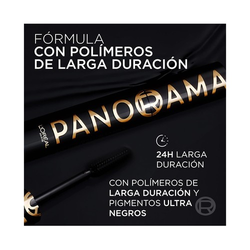 L´ORÉAL PARIS Panorama all night tono black Máscara de pestañas con efecto volumen.