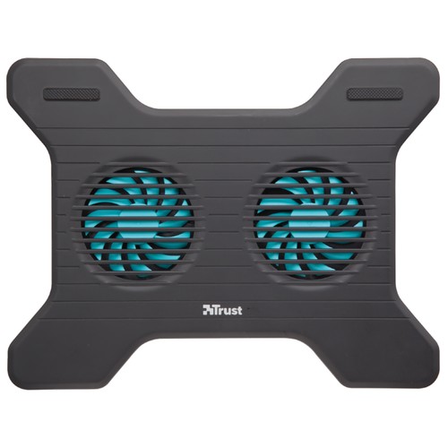 Base refrigeradora PC TRUST XSTREAM BREEZE Negra, 2 ventiladores, conexión Usb, para portátiles de hasta 15,6".