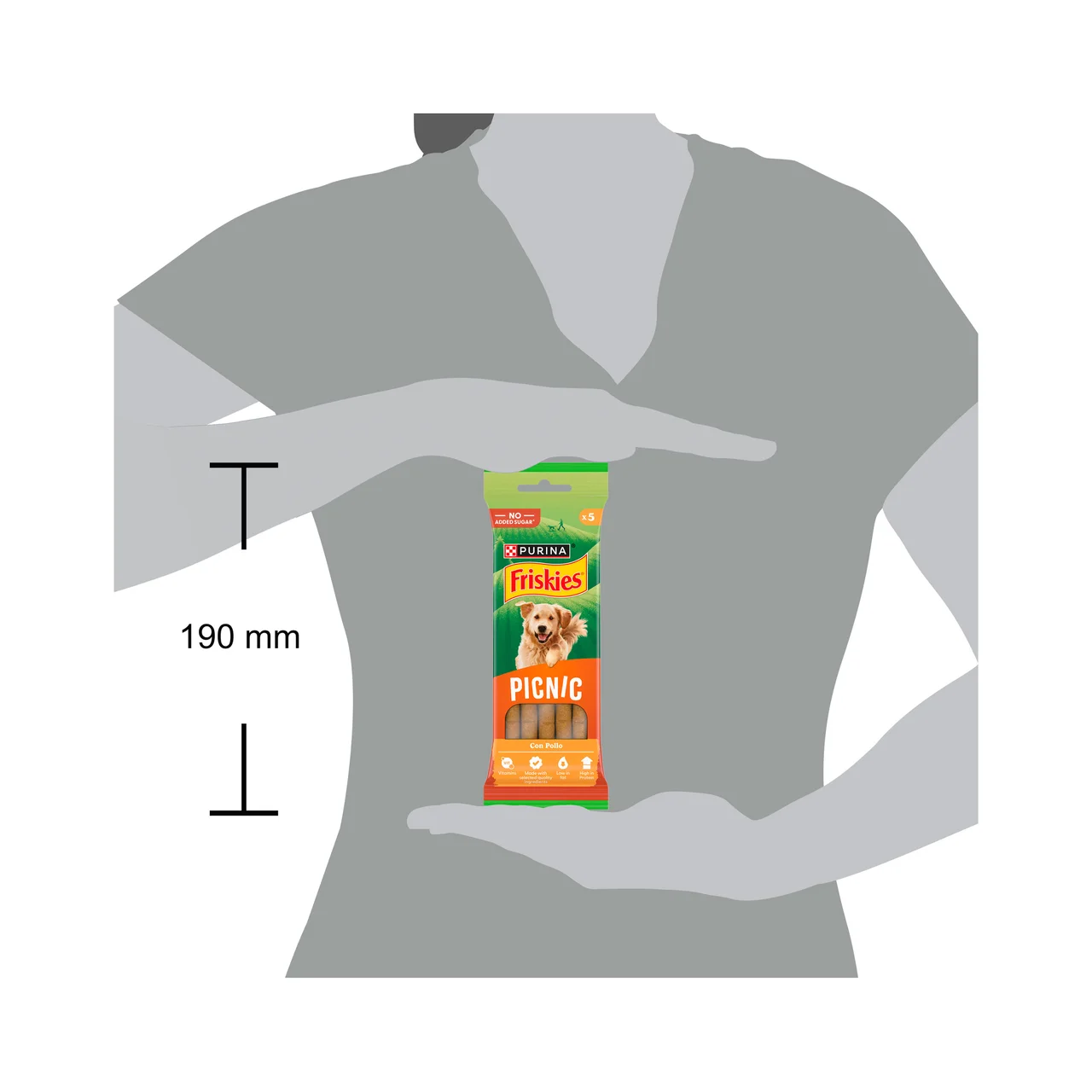Friskies picnic Snacks para perros en bolsa 5 uds 42 g.