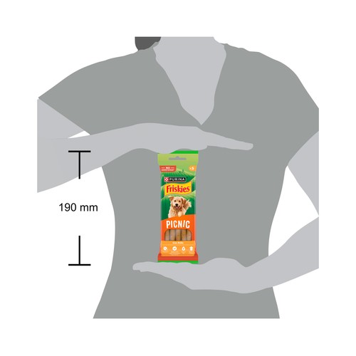 PURINA Friskies picnic Snacks para perros en bolsa 5 uds 42 g.