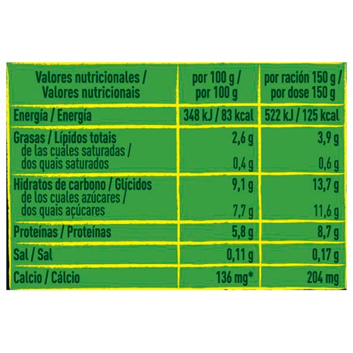 SOJASUN + Proteína Especialidad de soja 100% vegetal, con frambuesas y grosellas, con alto contenido en proteínas 150 g.