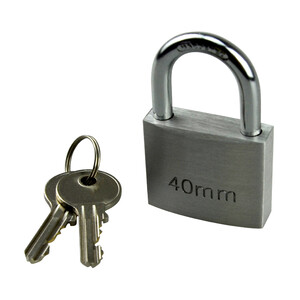 Imagen de Candado de aluminio de 40 milímetros, nivel seguridad 4, PRODUCTO ALCAMPO.