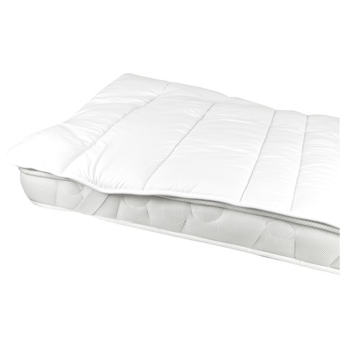 Topper sobrecolchón con gomas traseras para cama de 135 centímetros, SAVEL.