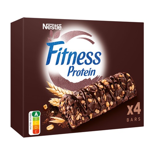 FITNESS de Nestlé Barritas de cereales sin azúcares añadidos y con sabor chocolate 4 uds.