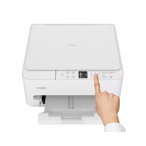Impresora multifunción tinta CANON Pixma TS6550I White, WiFi, pantalla, doble cara.