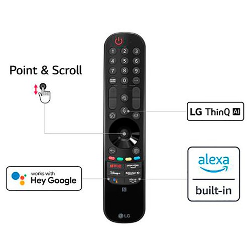 Televisión 139,7 cm (55") LED LG 55UQ91006LA 4K, HDR 10, SMART TV, WIFI, BLUETOOTH, TDT T2, USB reproductor y grabador, 3HDMI, 50HZ.