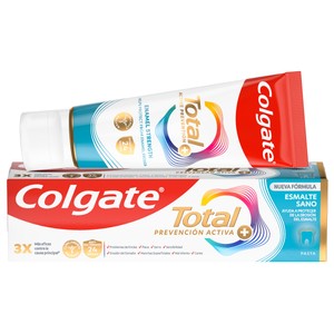 Imagen de COLGATE Total prevención activa + Pasta de dientes con flúor y acción reparadora del esmalte 75 ml.
