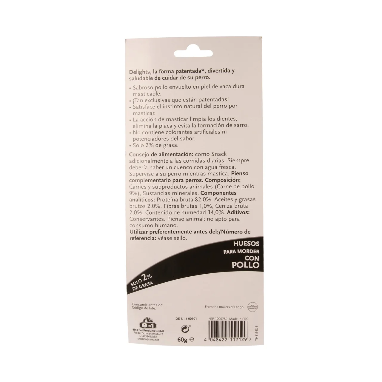 QUÉRICO Huesos masticables con pollo para perros entre 2 y 12 kilogr, QUÉRICO 5 uds.