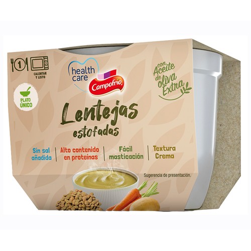 CAMPOFRÍO HEALTHCARE Crema de lentejas 240 gr.