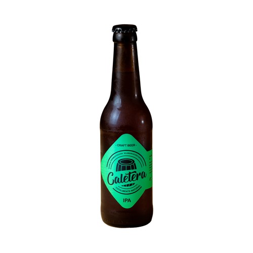 CALETERA Cerveza rubia ipa botella 33 cl.