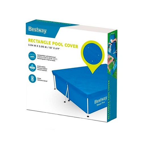 Cubre piscinas 3,00x2,01x0,66 metros, BESTWAY.