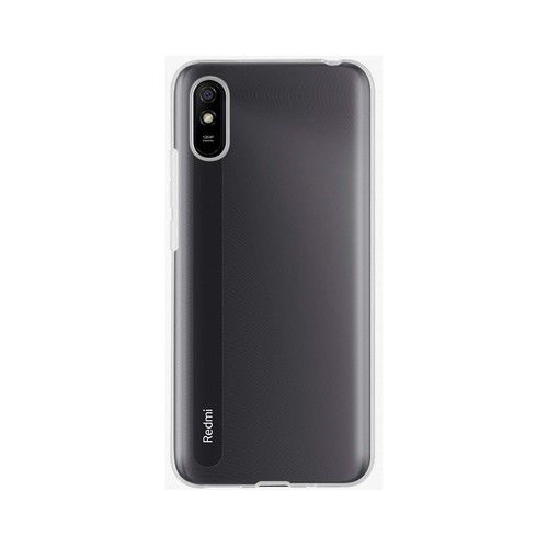 Funda compatible con Xiaomi Redmi 9AT/9A MUVIT, transparente. (Teléfono no incluido)
