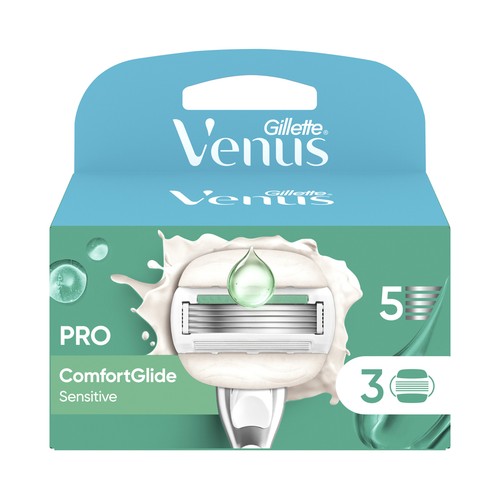 VENUS Pro comfortglide sensitive de Gillette Recambio para maquinilla de depilación de mujer 3 uds.