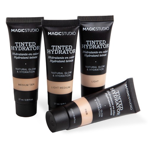 MAGIC STUDIO Tinted hydrator Base de maquillaje hidratante con color (fair, medium tan, light medium o light).