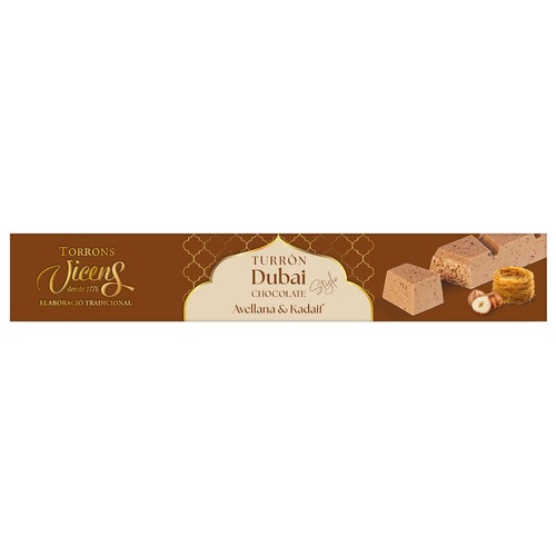VICENS Turrón Dubai avellana 175 g.