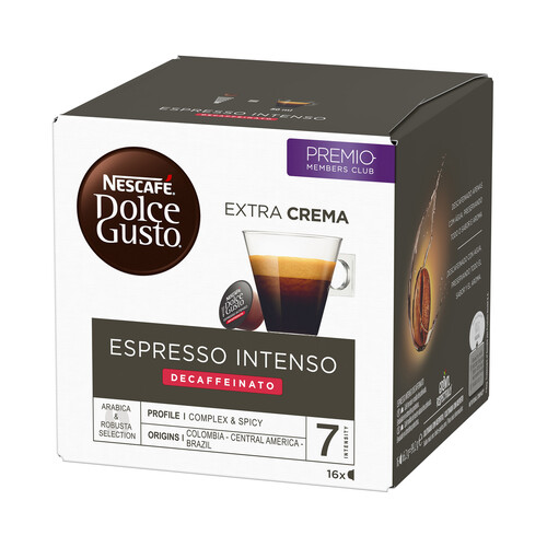 Café descafeinado Espresso en cápsulas NESCAFÉ Dolce Gusto 18 uds.