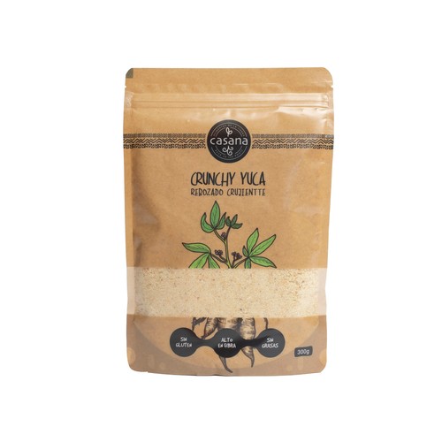 CASANA Crunchy yuca ecológica (rebozado crujiente) CASANA 300 g.