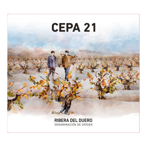 CEPA 21 Vino tinto con D.O. Ribera del Duero botella 75 cl.