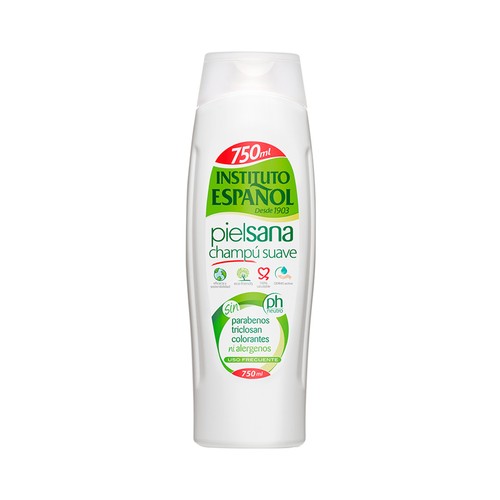 INSTITUTO ESPAÑOL Champú suave de uso frecuente INSTITUTO ESPAÑOL Piel sana 750 ml.