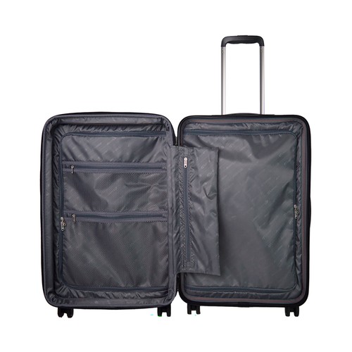 Maleta grande tipo trolley 8 ruedas  light  77cm verde. AIRPORT
