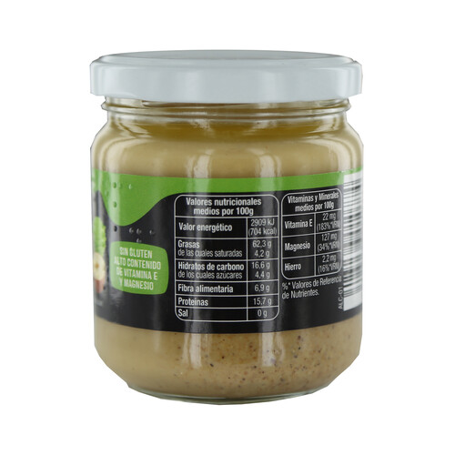 PRODUCTO ALCAMPO Crema de avellanas elaborada sin gluten 180 g.