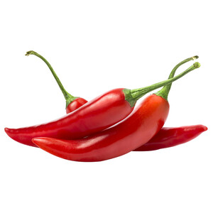 Chiles rojos bandeja de 100 g. 