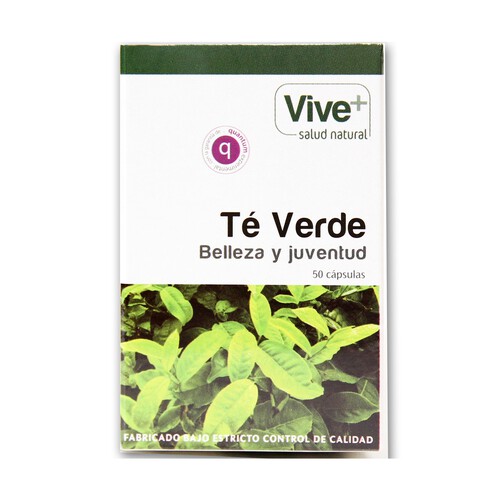 VIVE+ SALUD Y VIDA Te verde VIVE PLUS 50 cápsulas 25 g.
