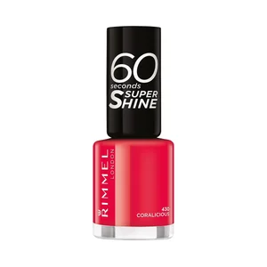 RIMMEL 60 seconds super shine tono 430 Coralicious Esmalte de uñas de secadp rápido.