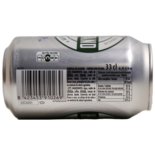 HOLBRAND Cerveza sin alcohol HOLBRAND Lata 33 cl.