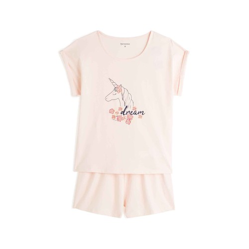 Pijama de algodón para mujer INEXTENSO, Talla M.