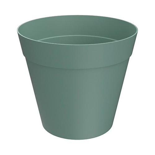 Maceta de 17cm, color verde, fabricada en plástico, GARDENSTAR ALCAMPO.