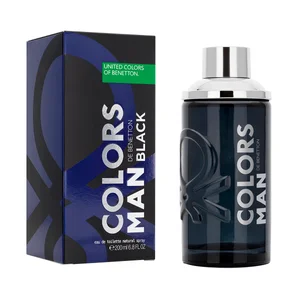 UNITED COLORS OF BENETTON Man black Eau de toilette (colonia) para hombre 200 ml.
