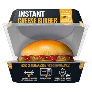 Imagen de BROOKLYN TOWN Instant Cheese burger con un 92% carne de vacuno 210 g.