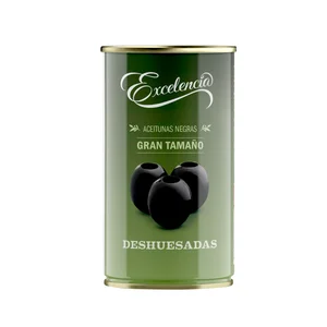 EXCELENCIA Aceitunas negras sin hueso lata de 150 g.