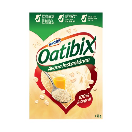 Avena instantánea, 100 % integral WEETABIX OATIBIX 450 g.