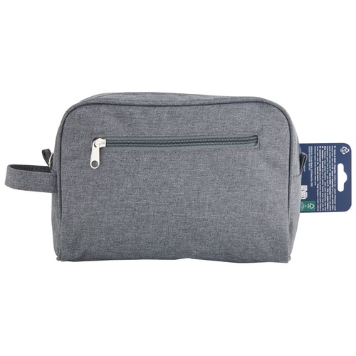 COSMIA Neceser para hombre de color gris y tamaño mediano, con asa y cierre de cremallera.