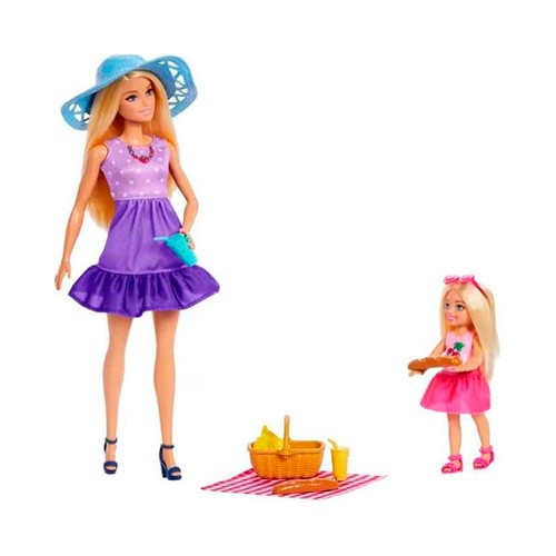 Pack 2 muñecas BARBIE, Familia y Amigos