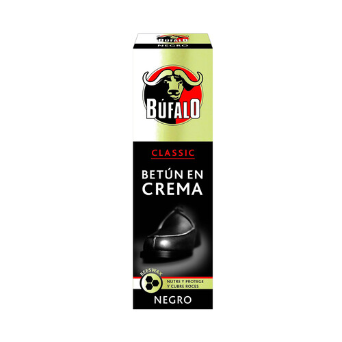 Crema en tubo para calzado incoloro negro BUFALO 75 ml.