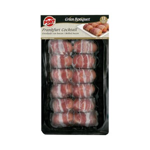 Imagen de PONT Mini salchichas tipo Frankfurt envueltas en bacon PONT Gran bouquet 12 uds.