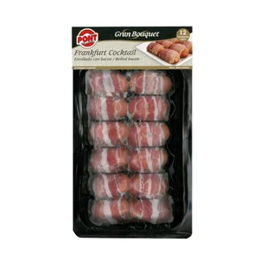 PONT Mini salchichas tipo Frankfurt envueltas en bacon PONT Gran bouquet 12 uds.