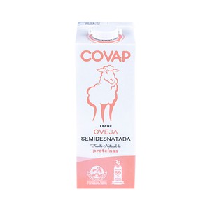 COVAP Leche de oveja semidesnatada de origen español  1 l.
