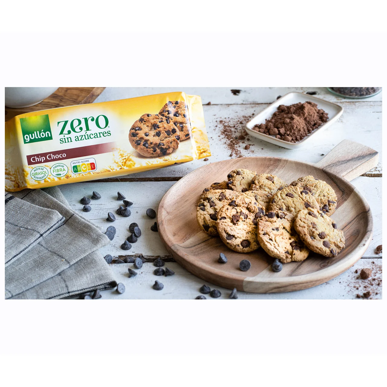 Zero Galletas con gotas de chocolate 125 g.