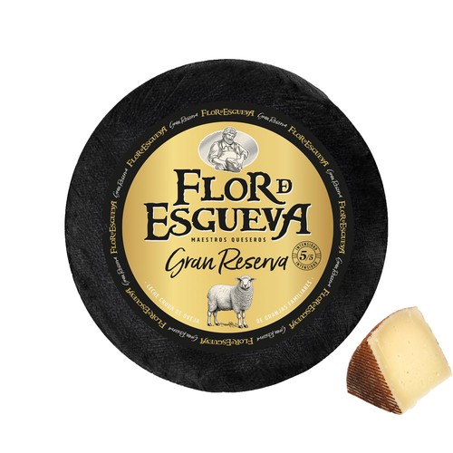 FLOR DE ESGUEVA Queso de oveja Gran Reserva elaborado con leche cruda. - Tapeo 3 a 5 mm