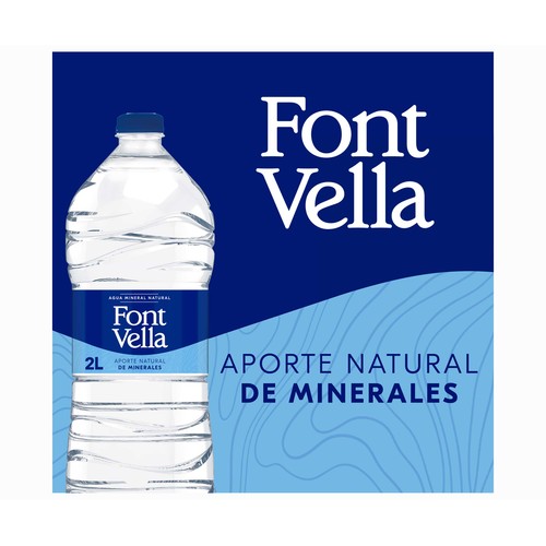 FONT VELLA Agua mineral pack 6 uds.x 2 l.