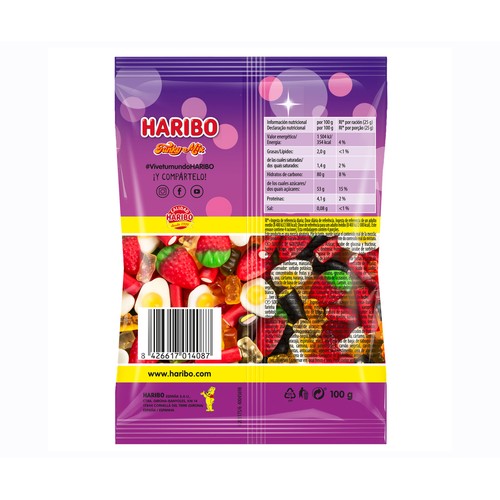 HARIBO Golosina blanda funky mix 100 g.