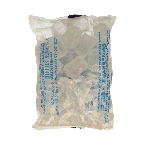 PEÑA Bolsa de cubitos de hielo PEÑA 2 kg.