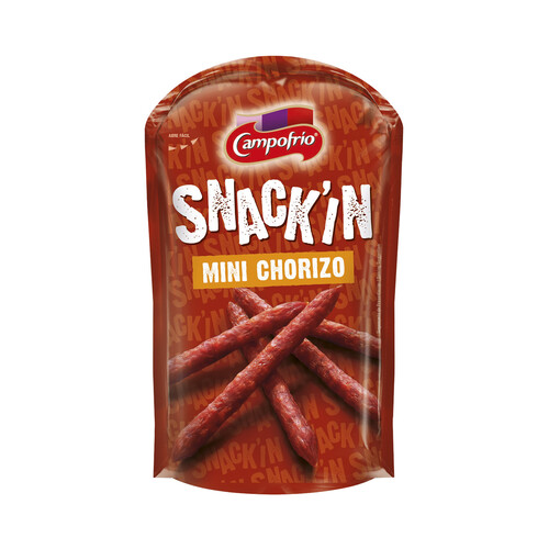 Mini chorizos, ideales para picar CAMPOFRÍO Snack´in 50 g.